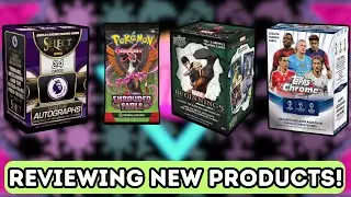 REVIEWING 4 NEW CARD PRODUCTS! SOCCER | POKEMON | MARVEL