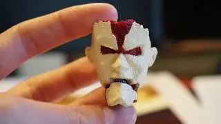Armored Titan Face with the 3D pen, Part 1