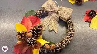 Осенние Поделки из Природных Материалов! Осенний Венок из Березовых Веток!