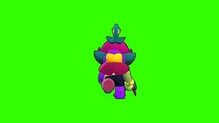 Brawl Stars Running Lily Green Screen