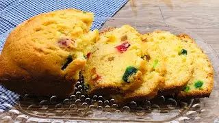 Best Homemade Tutti Frutti Cake Recipe without Oven/ Bakery style Tutti Frutti cake recipe/ Tea Cake
