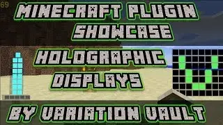 Minecraft Bukkit Plugin - Holigraphic Displays - Create images and text!