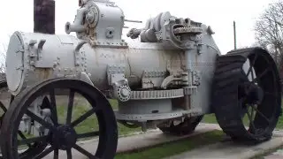 Немецкий стальной монстр. Паровой трактор DAMPF PFLUG FABRIK 1890 года.