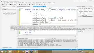 Visual Basic Net Tutorial with MySql database 11 Delete data from database