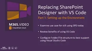 Replacing SharePoint Designer with Visual Studio Code - Part 1 - Setting up the Environment