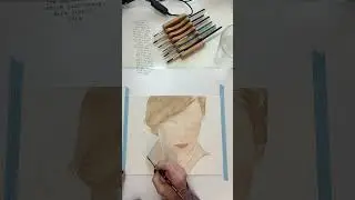 My Watercolor Journey | month 3 First attempt at a portrait