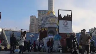 Save FOP. Maidan. Life in the entrepreneurs' camp came alive under the sun.