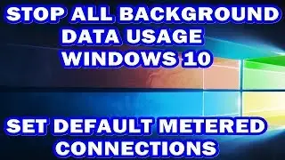 stop background data windows 10