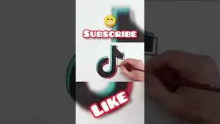 How to draw tiktok 😄♥️| tik tok easy | easy drawing | рисуем тикток | тик ток легко 