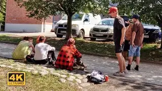 Walking in a Poor Area of ​​Helsinki, Koivukylä | Immigrants, Drunks, Cheap Housing