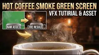HOT COFFEE SMOKE GREEN SCREEN