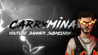 @CarryMinati YouTube Banner Competition Submission #1 ( Speedart ) || By Drager