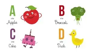 ABC Childrens Alphabet Animation- 'A is for...'