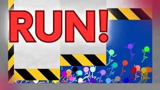 Shutter Crush - Survival Stickman Race in Algodoo
