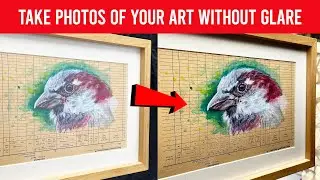 How to Photograph Artwork without Glare FOR FREE!