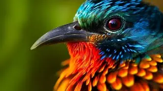 Beautiful Bird Sounds In Rainforest | Scenic Relaxation Film