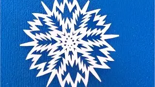 DIY. Curly Paper Snowflake 