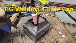 Practicing my TIG welding by making a cap for a rolling fence.