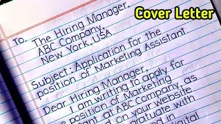 How to Write a Cover Letter for Job Application 