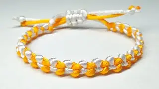 Making a bracelet from yarn Making a beautiful bracelet from yarn Making something from yarn