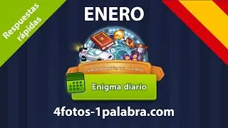 Enigma Diario 🇪🇸 Enero 2022 4 Fotos 1 Palabra ❤️ Viaje a través del tiempo ¡Respuestas!