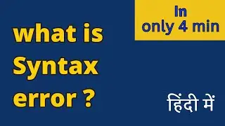 what is syntax error in compiler design in 3 mints || compiler design || IIT GATE || CSE ||
