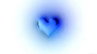 Light Blue Breathing Heart Motion Graphic, Hearts Background Video Effect | Hearts Sensory Wallpaper