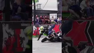 Heavy Bike / Motorcycle Stunt gone wrong, Crash.