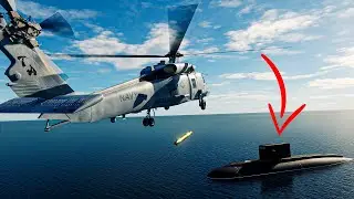We HUNTED Submarines with a HELICOPTER! | DCS MH-60R Mod