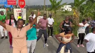 Keeping Fit 🏃🏻‍♀️ |Group Exercise at Peduase Hills in Ghana|