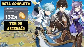ROTA DE COR LAPIS (132) item de ascensão de personagem - CHONGYUN, ZHONGLI, KEQING -[Genshin Impact]
