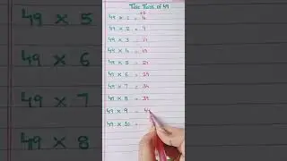 Table Trick of 49 |short #youtubeshorts #viralshort | #tabletrick