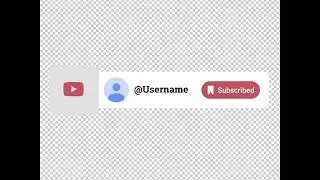 Youtube subscribe animated banner