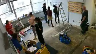 Timelapse of Exhibition hanging at Eagleworks Wolverhampton, Level 5 Photography Student Show
