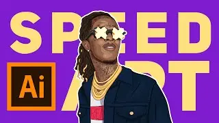 Illustrator Speed art - Young Thug | SpeedartSaturdays - Ep  2