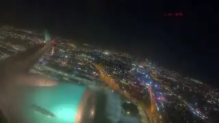 Serene Air Take Off From Dubai at Night | SEP 702 Boeing 737-800 AP-BNA DXB-ISB