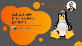 CLI tip 30: extract only the matching portions