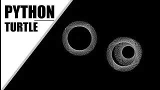 Python Turtle - Draw 3D Circle Pattern Using Square Shape in Python Turtle Graphics By 