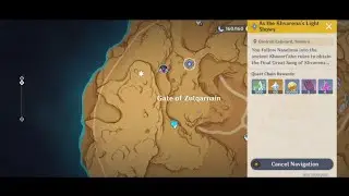 How to go to continue onward Quest Location's | Genshin Impact 3.6 As the Khvarena's Light Shows