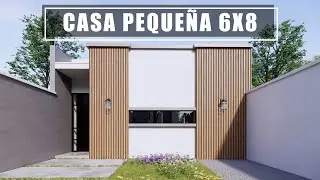 TIENES QUE VER ESTE DISEÑO DE CASA PEQUEÑA CON BONITO INTERIOR