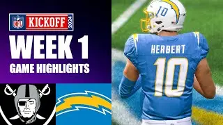 Raiders vs. Chargers Week 1 - Madden 24 Simulation Highlights (Updated Rosters)