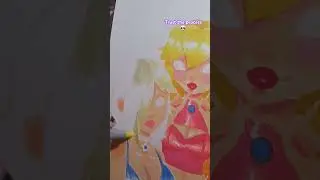 🍑 🌟 🌼 #princesspeach #mario #fanart #artshorts #ohuhumarkers #myart #myartwork #artprocess #shorts