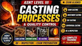 Casting Processes Explained for NDT Inspectors | ASNT Level III Preparation