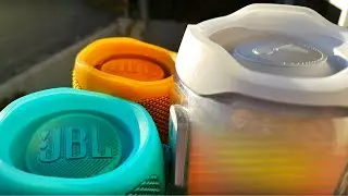 2x JBL Flip 5 + JBL Pulse 4 | BASS TEST 100% VOLUME | JBL PARTYBOOST !!!