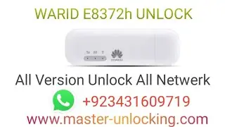HOW TO UNLOCK WARID E8372 UNLOCK    !       Wride  E8372 Unlock All Netwerk.