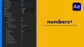 Ultimate Counter & Timer Preset for After Effects: Numbers+ (FREE PRESET)