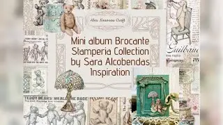 Brocante mini mini vintage album Stamperia collection #handmade #minialbums #stamperia