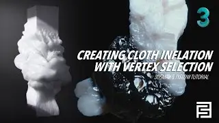 Creating Cloth inflation with Vertex selection | 3dsmax x Tyflow