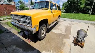Pulling the Chevy Turbo 400 out