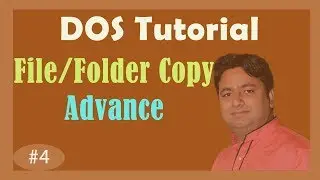 DOS Tutorial -4 : - Multiple files Copy into folder | Multiple File Move into Folder